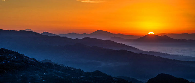 Sunrise view from Sarangkot Hill