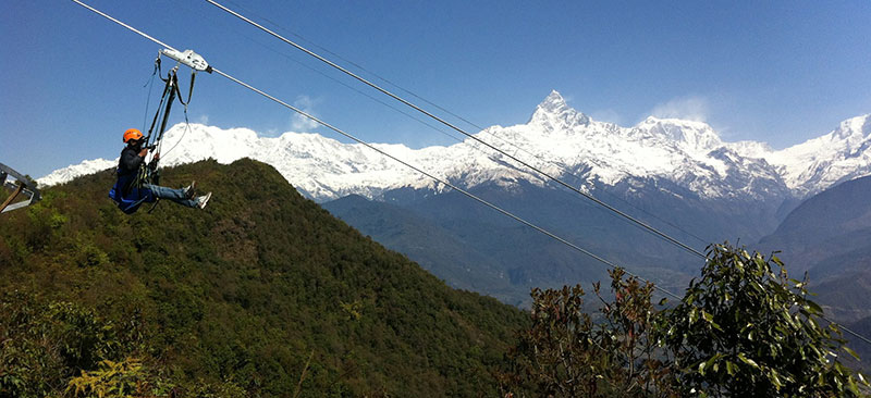 Zip Flying in Pokhara